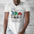 It's Fine We'Re Fine Gnome Pre-K Teacher Christmas Light For Men Women Men's V-Neck T-Shirt, funny design