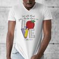 Let All That You Do Be Done In Love Christian Teacher Men's V-Neck T-Shirt, funny design Let All That You Do Be Done In Love Christian Teacher Men's V-Neck T-Shirt, funny design