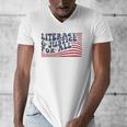 Literacy Justice For All Teacher Men's V-Neck T-Shirt, funny design