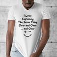 I Love Explaining The Same Thing Teacher Lie Party Men's V-Neck T-Shirt, funny design