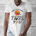 Make Mark Paintbrush International Dot Day Art Teacher Men's V-Neck T-Shirt, funny design Make Mark Paintbrush International Dot Day Art Teacher Men's V-Neck T-Shirt, funny design