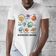 Neurodiverse Universe Space Planet Special Education Teacher Men's V-Neck T-Shirt, funny design Neurodiverse Universe Space Planet Special Education Teacher Men's V-Neck T-Shirt, funny design