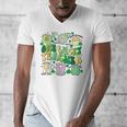 One Lucky Teacher St Patrick's Day Irish Teacher Lucky Era Men's V-Neck T-Shirt, funny design