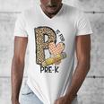 P Is For Pre K Teacher Leopard First Day Of School For Men Women Girls Kids Men's V-Neck T-Shirt, funny design