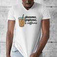 Phonemes Graphemes And Caffeine Coffee Teacher Appreciation Men's V-Neck T-Shirt, funny design Phonemes Graphemes And Caffeine Coffee Teacher Appreciation Men's V-Neck T-Shirt, funny design