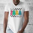 Pre-K Paraprofessional Teacher Back To School Vibes Men's V-Neck T-Shirt, funny design Pre-K Paraprofessional Teacher Back To School Vibes Men's V-Neck T-Shirt, funny design