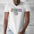 Retro Checkered Special Education Teacher Back To School Men's V-Neck T-Shirt, funny design Retro Checkered Special Education Teacher Back To School Men's V-Neck T-Shirt, funny design