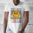 You Got This Retro Smile Motivational Testing Day Teacher Men's V-Neck T-Shirt, funny design