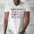 Retro Trick Or Treat Halloween Special Education Teacher Men's V-Neck T-Shirt, funny design