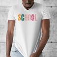 School Psychologist Rainbow Psychology Teacher Men's V-Neck T-Shirt, funny design School Psychologist Rainbow Psychology Teacher Men's V-Neck T-Shirt, funny design