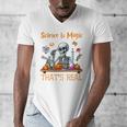 Science Is Magic Halloween Skeleton Students Teacher Men's V-Neck T-Shirt, Science Teacher Gifts, funny design Science Is Magic Halloween Skeleton Students Teacher Men's V-Neck T-Shirt, Science Teacher Gifts, funny design