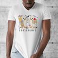 Silly Goose Spooky Teacher Halloween Cute Goosebumps Men's V-Neck T-Shirt, funny design Silly Goose Spooky Teacher Halloween Cute Goosebumps Men's V-Neck T-Shirt, funny design