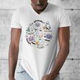 Special Education Teacher Halloween Pumpkin Ghost Inclusion Men's V-Neck T-Shirt, funny design