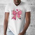 Teaching Is A Work Of Heart Pencil Bow Teacher Valentine Men's V-Neck T-Shirt, funny design