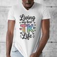 Transitional Kindergarten TK Teacher Men's V-Neck T-Shirt, funny design Transitional Kindergarten TK Teacher Men's V-Neck T-Shirt, funny design