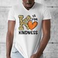 Unity Day K Is For Kindness Anti Bullying Orange Teacher Men Women Kids Men's V-Neck T-Shirt, funny design