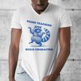 Weird Teachers Build Character Shirt Raccoon Dancing Men's V-Neck T-Shirt, funny design Weird Teachers Build Character Shirt Raccoon Dancing Men's V-Neck T-Shirt, funny design