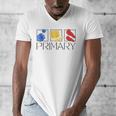 Women Art Teacher Back To School Artist Primary Color Theory Men's V-Neck T-Shirt, funny design