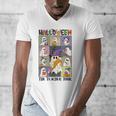 Women Halloween The Teacher Tour Ghosts Pencil Pumpkins Men's V-Neck T-Shirt, funny design Women Halloween The Teacher Tour Ghosts Pencil Pumpkins Men's V-Neck T-Shirt, funny design