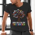 100 Days In The Books Reading Teacher 100th Day Of School Men's V-Neck T-Shirt, gift for family, gift for coworker 100 Days In The Books Reading Teacher 100th Day Of School Men's V-Neck T-Shirt, gift for family, gift for coworker