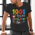 100 Days Of Living That 2nd Grade Life Boy Girl Teacher Men's V-Neck T-Shirt, 2nd Grade Teacher Shirts, gift for family, gift for coworker 100 Days Of Living That 2nd Grade Life Boy Girl Teacher Men's V-Neck T-Shirt, 2nd Grade Teacher Shirts, gift for family, gift for coworker
