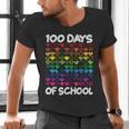 100 Days Of School Heart Love Teacher Or Student 100th Day Men's V-Neck T-Shirt, gift for family, gift for coworker 100 Days Of School Heart Love Teacher Or Student 100th Day Men's V-Neck T-Shirt, gift for family, gift for coworker
