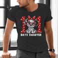 100 Days Smarter 101st Day School Dalmatian Dog Teacher Kids Men's V-Neck T-Shirt, gift for family, gift for coworker