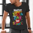 100th Day Of School Teachers Kids Child Happy 100 Days Men's V-Neck T-Shirt, gift for family, gift for coworker