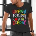 100th Day Of School Teachers Kids Girls Child Happy 100 Days Men's V-Neck T-Shirt, gift for family, gift for coworker 100th Day Of School Teachers Kids Girls Child Happy 100 Days Men's V-Neck T-Shirt, gift for family, gift for coworker
