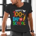 100th Day Of School Teachers Kids Happy 100 Days Men's V-Neck T-Shirt, gift for family, gift for coworker 100th Day Of School Teachers Kids Happy 100 Days Men's V-Neck T-Shirt, gift for family, gift for coworker