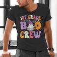 1st Grade Boo Crew Spooky First Grade Halloween Teacher Men's V-Neck T-Shirt, First Grade Teacher Shirts, gift for family, gift for coworker