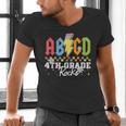 4th Grade Rocks ABCD Back To School Rock Teachers Men's V-Neck T-Shirt, gift for family, gift for coworker 4th Grade Rocks ABCD Back To School Rock Teachers Men's V-Neck T-Shirt, gift for family, gift for coworker