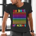 50 Days Of School Hearts Teacher Happy 50th Day Of School Men's V-Neck T-Shirt, gift for family, gift for coworker 50 Days Of School Hearts Teacher Happy 50th Day Of School Men's V-Neck T-Shirt, gift for family, gift for coworker
