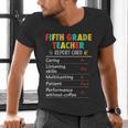 5th Grade Teacher Report Card Appreciation Men Women Men's V-Neck T-Shirt, gift for family, gift for coworker