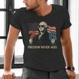 6-7 7-6 George Washington Freedom For Teachers Men's V-Neck T-Shirt, gift for family, gift for coworker
