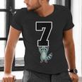 6 7 Matching Teachers Halloween Costume Raccoon Men's V-Neck T-Shirt, gift for family, gift for coworker