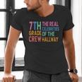 7th Grade Crew The Real Celebrities Of The Hallway Teacher Men's V-Neck T-Shirt, gift for family, gift for coworker 7th Grade Crew The Real Celebrities Of The Hallway Teacher Men's V-Neck T-Shirt, gift for family, gift for coworker