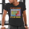 AAC Awareness AAC Teacher It's Not A Screen It's My Voice Men Women Men's V-Neck T-Shirt, gift for family, gift for coworker AAC Awareness AAC Teacher It's Not A Screen It's My Voice Men Women Men's V-Neck T-Shirt, gift for family, gift for coworker