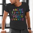 ABC Elemeno Kindergarten Teacher Boy Girl Kid Back To School Men's V-Neck T-Shirt, gift for family, gift for coworker ABC Elemeno Kindergarten Teacher Boy Girl Kid Back To School Men's V-Neck T-Shirt, gift for family, gift for coworker