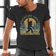 Adventure Awaits Bigfoot Teacher Kindergarten Back To School Men's V-Neck T-Shirt, gift for family, gift for coworker Adventure Awaits Bigfoot Teacher Kindergarten Back To School Men's V-Neck T-Shirt, gift for family, gift for coworker