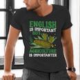 AG Teacher English Is Important But Agriculture Teacher Men's V-Neck T-Shirt, English Teacher Shirts, gift for family, gift for coworker