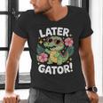 Alligator Later Gator Teacher Summer Last Day Fun Men's V-Neck T-Shirt, gift for family, gift for coworker