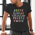 Alphabet ABC Elemeno Teacher Student Back To School Men's V-Neck T-Shirt, gift for family, gift for coworker Alphabet ABC Elemeno Teacher Student Back To School Men's V-Neck T-Shirt, gift for family, gift for coworker