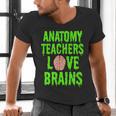 Anatomy Teachers Love Brains Halloween Teacher Costume Shirt Men's V-Neck T-Shirt, gift for family, gift for coworker