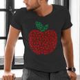 Apple Dot Pattern Art Teacher Appreciation Men Women Humor Men's V-Neck T-Shirt, gift for family, gift for coworker Apple Dot Pattern Art Teacher Appreciation Men Women Humor Men's V-Neck T-Shirt, gift for family, gift for coworker
