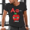 A Is For Apple Pre-K Kindergarten Teacher Student Men's V-Neck T-Shirt, gift for family, gift for coworker A Is For Apple Pre-K Kindergarten Teacher Student Men's V-Neck T-Shirt, gift for family, gift for coworker