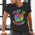 Apple Retro Play Is Learning Kindergarten Teacher Daycare Men's V-Neck T-Shirt, gift for family, gift for coworker Apple Retro Play Is Learning Kindergarten Teacher Daycare Men's V-Neck T-Shirt, gift for family, gift for coworker