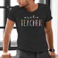 Art Teacher Cute Floral Men's V-Neck T-Shirt, gift for family, gift for coworker Art Teacher Cute Floral Men's V-Neck T-Shirt, gift for family, gift for coworker