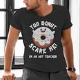 Art Teacher Halloween Donut Lover Costume Kawaii Monster Men's V-Neck T-Shirt, gift for family, gift for coworker