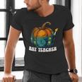 Art Teacher Pumpkin Halloween Night Men Women Men's V-Neck T-Shirt, gift for family, gift for coworker